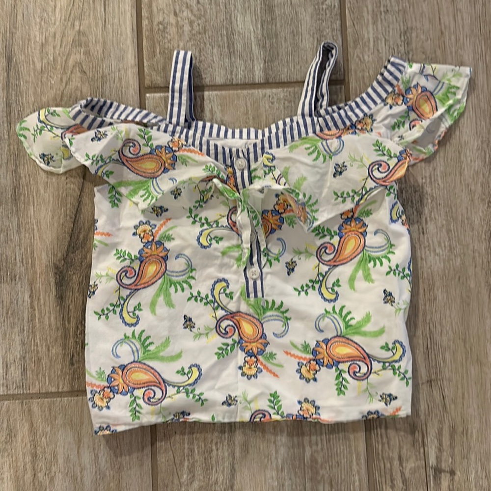 Janie and Jack Cold Shoulder Girls Top